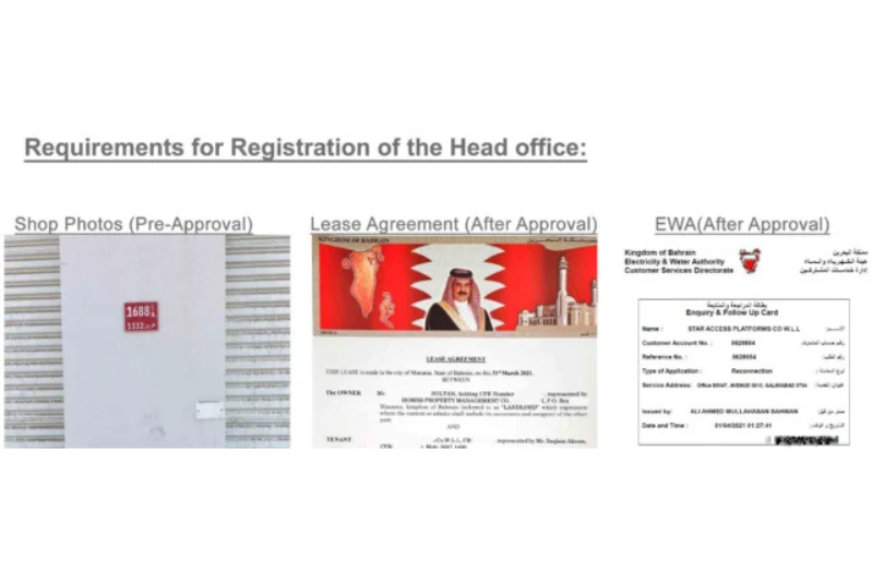 Step 3: Register the Company’s Head Office